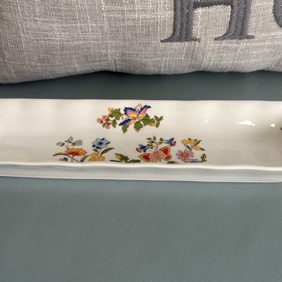 Floral Rectangular Ceramic Tray - Picture 2 of 3